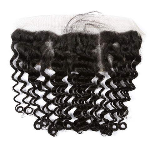 13X4 Virgin Deep Curly Lace Frontal